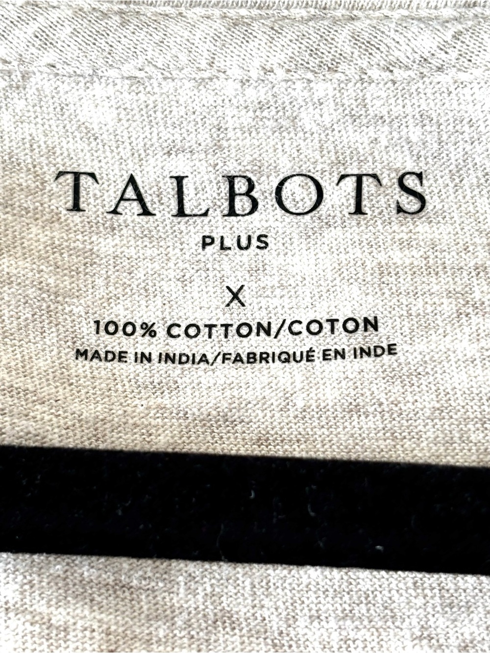 Talbots Embroidered Rain Boots Cotton Top Oatmeal Heather Size X 100% Cotton - Picture 3 of 4